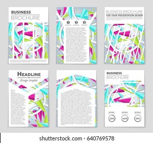 Abstract vector layout background set. For art template design, list, page, mockup brochure theme style, banner, idea, cover, booklet, print, flyer, book, blank, card, ad, sign, sheet,, a4
