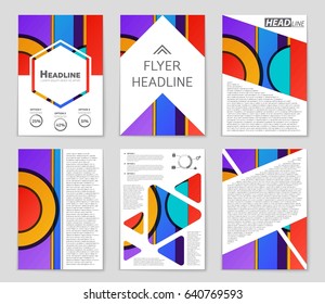 Abstract vector layout background set. For art template design, list, front page, mockup brochure theme style, banner, idea, cover, booklet, print, flyer, book, blank, card, ad, sign, sheet,, a4