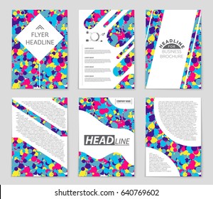 Abstract vector layout background set. For art template design, list, page, mockup brochure theme style, banner, idea, cover, booklet, print, flyer, book, blank, card, ad, sign, sheet,, a4