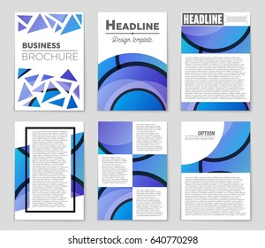 Abstract vector layout background set. For art template design, list, front page, mockup brochure theme style, banner, idea, cover, booklet, print, flyer, book, blank, card, ad, sign, sheet,, a4