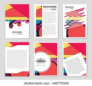 Abstract vector layout background set. For art template design, list, front page, mockup brochure theme style, banner, idea, cover, booklet, print, flyer, book, blank, card, ad, sign, sheet,, a4