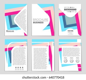 Abstract vector layout background set. For art template design, list, front page, mockup brochure theme style, banner, idea, cover, booklet, print, flyer, book, blank, card, ad, sign, sheet,, a4