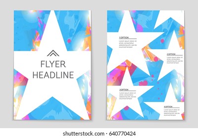 Abstract vector layout background set. For art template design, list, front page, mockup brochure theme style, banner, idea, cover, booklet, print, flyer, book, blank, card, ad, sign, sheet,, a4
