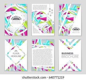 Abstract vector layout background set. For art template design, list, page, mockup brochure theme style, banner, idea, cover, booklet, print, flyer, book, blank, card, ad, sign, sheet,, a4