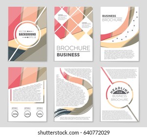 Abstract vector layout background set. For art template design, list, front page, mockup brochure theme style, banner, idea, cover, booklet, print, flyer, book, blank, card, ad, sign, sheet,, a4