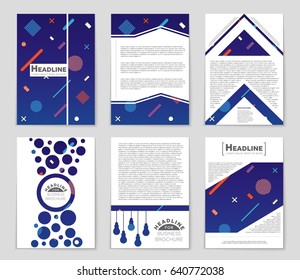 Abstract vector layout background set. For art template design, list, front page, mockup brochure theme style, banner, idea, cover, booklet, print, flyer, book, blank, card, ad, sign, sheet,, a4