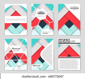 Abstract vector layout background set. For art template design, list, front page, mockup brochure theme style, banner, idea, cover, booklet, print, flyer, book, blank, card, ad, sign, sheet,, a4