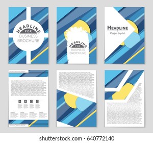 Abstract vector layout background set. For art template design, list, front page, mockup brochure theme style, banner, idea, cover, booklet, print, flyer, book, blank, card, ad, sign, sheet,, a4