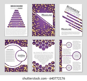 Abstract vector layout background set. For art template design, list, front page, mockup brochure theme style, banner, idea, cover, booklet, print, flyer, book, blank, card, ad, sign, sheet,, a4