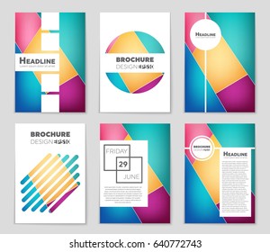 Abstract vector layout background set. For art template design, list, front page, mockup brochure theme style, banner, idea, cover, booklet, print, flyer, book, blank, card, ad, sign, sheet,, a4
