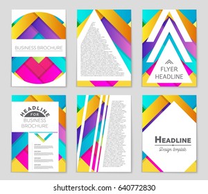 Abstract vector layout background set. For art template design, list, front page, mockup brochure theme style, banner, idea, cover, booklet, print, flyer, book, blank, card, ad, sign, sheet,, a4