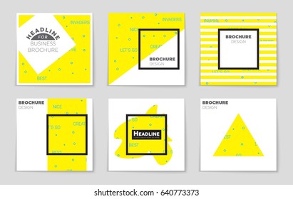 Abstract vector layout background set. For art template design, list, front page, mockup brochure theme style, banner, idea, cover, booklet, print, flyer, book, blank, card, ad, sign, sheet,, a4