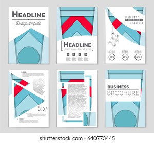Abstract vector layout background set. For art template design, list, front page, mockup brochure theme style, banner, idea, cover, booklet, print, flyer, book, blank, card, ad, sign, sheet,, a4