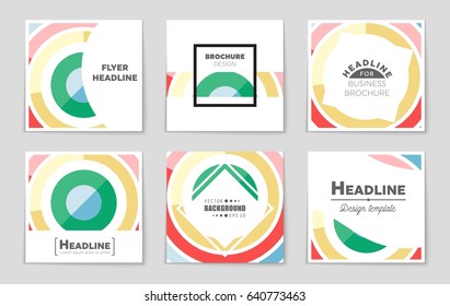 Abstract vector layout background set. For art template design, list, page, mockup brochure theme style, banner, idea, cover, booklet, print, flyer, book, blank, card, ad, sign, sheet,, a4