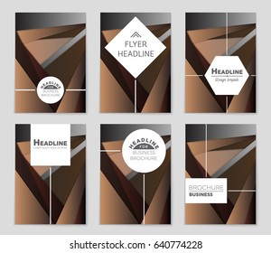 Abstract vector layout background set. For art template design, list, front page, mockup brochure theme style, banner, idea, cover, booklet, print, flyer, book, blank, card, ad, sign, sheet,, a4