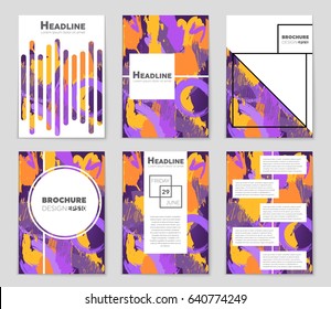 Abstract vector layout background set. For art template design, list, front page, mockup brochure theme style, banner, idea, cover, booklet, print, flyer, book, blank, card, ad, sign, sheet,, a4.