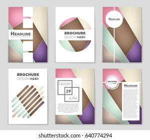 Abstract vector layout background set. For art template design, list, front page, mockup brochure theme style, banner, idea, cover, booklet, print, flyer, book, blank, card, ad, sign, sheet,, a4
