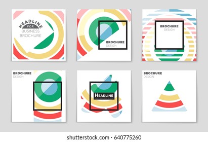 Abstract vector layout background set. For art template design, list, page, mockup brochure theme style, banner, idea, cover, booklet, print, flyer, book, blank, card, ad, sign, sheet,, a4