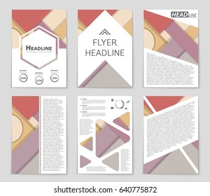 Abstract vector layout background set. For art template design, list, front page, mockup brochure theme style, banner, idea, cover, booklet, print, flyer, book, blank, card, ad, sign, sheet,, a4