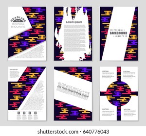 Abstract vector layout background set. For art template design, list, front page, mockup brochure theme style, banner, idea, cover, booklet, print, flyer, book, blank, card, ad, sign, sheet,, a4