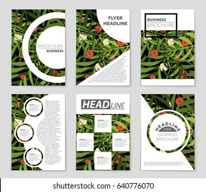 Abstract vector layout background set. For art template design, list, front page, mockup brochure theme style, banner, idea, cover, booklet, print, flyer, book, blank, card, ad, sign, sheet,, a4