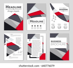 Abstract vector layout background set. For art template design, list, front page, mockup brochure theme style, banner, idea, cover, booklet, print, flyer, book, blank, card, ad, sign, sheet,, a4