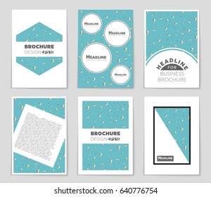 Abstract vector layout background set. For art template design, list, front page, mockup brochure theme style, banner, idea, cover, booklet, print, flyer, book, blank, card, ad, sign, sheet,, a4