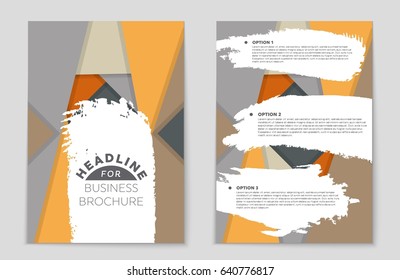 Abstract vector layout background set. For art template design, list, front page, mockup brochure theme style, banner, idea, cover, booklet, print, flyer, book, blank, card, ad, sign, sheet,, a4