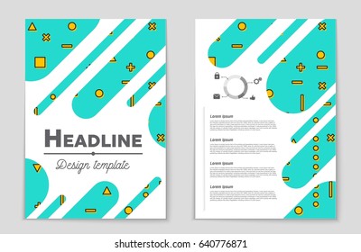 Abstract vector layout background set. For art template design, list, front page, mockup brochure theme style, banner, idea, cover, booklet, print, flyer, book, blank, card, ad, sign, sheet,, a4