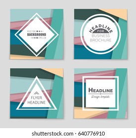 Abstract vector layout background set. For art template design, list, front page, mockup brochure theme style, banner, idea, cover, booklet, print, flyer, book, blank, card, ad, sign, sheet,, a4
