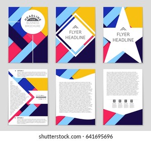 Abstract vector layout background set. For art template design, list, front page, mockup brochure theme style, banner, idea, cover, booklet, print, flyer, book, blank, card, ad, sign, sheet,, a4