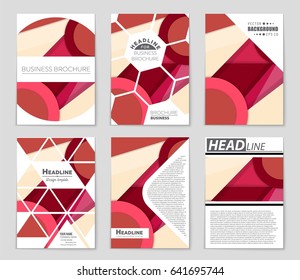 Abstract vector layout background set. For art template design, list, front page, mockup brochure theme style, banner, idea, cover, booklet, print, flyer, book, blank, card, ad, sign, sheet,, a4