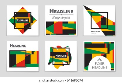 Abstract vector layout background set. For art template design, list, page, mockup brochure theme style, banner, idea, cover, booklet, print, flyer, book, blank, card, ad, sign, sheet,, a4