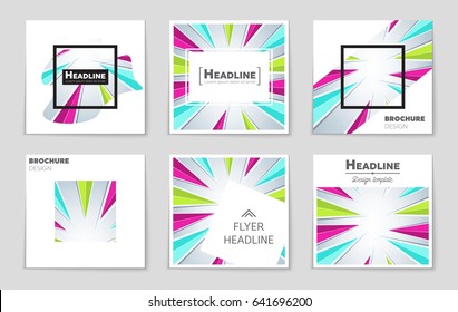 Abstract vector layout background set. For art template design, list, page, mockup brochure theme style, banner, idea, cover, booklet, print, flyer, book, blank, card, ad, sign, sheet,, a4