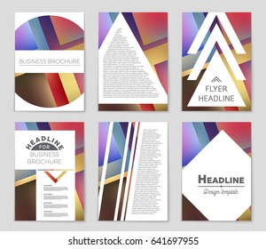 Abstract vector layout background set. For art template design, list, front page, mockup brochure theme style, banner, idea, cover, booklet, print, flyer, book, blank, card, ad, sign, sheet,, a4