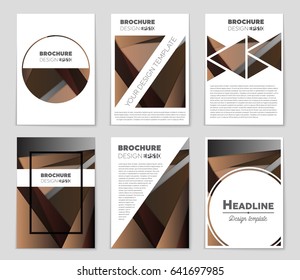 Abstract vector layout background set. For art template design, list, front page, mockup brochure theme style, banner, idea, cover, booklet, print, flyer, book, blank, card, ad, sign, sheet,, a4