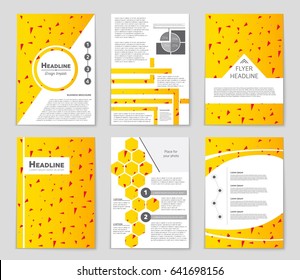 Abstract vector layout background set. For art template design, list, front page, mockup brochure theme style, banner, idea, cover, booklet, print, flyer, book, blank, card, ad, sign, sheet,, a4