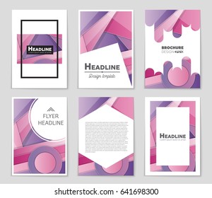 Abstract vector layout background set. For art template design, list, front page, mockup brochure theme style, banner, idea, cover, booklet, print, flyer, book, blank, card, ad, sign, sheet,, a4