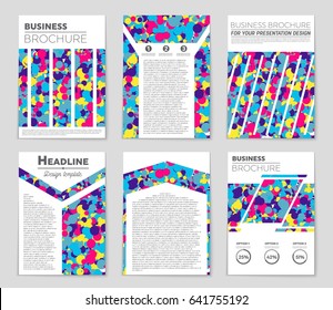 Abstract vector layout background set. For art template design, list, page, mockup brochure theme style, banner, idea, cover, booklet, print, flyer, book, blank, card, ad, sign, sheet,, a4