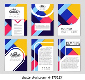 Abstract vector layout background set. For art template design, list, front page, mockup brochure theme style, banner, idea, cover, booklet, print, flyer, book, blank, card, ad, sign, sheet,, a4