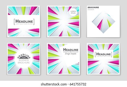 Abstract vector layout background set. For art template design, list, page, mockup brochure theme style, banner, idea, cover, booklet, print, flyer, book, blank, card, ad, sign, sheet,, a4