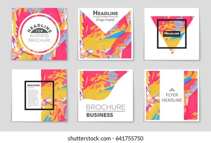 Abstract vector layout background set. For art template design, list, front page, mockup brochure theme style, banner, idea, cover, booklet, print, flyer, book, blank, card, ad, sign, sheet,, a4.