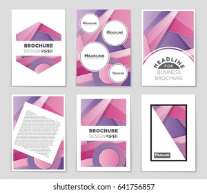 Abstract vector layout background set. For art template design, list, front page, mockup brochure theme style, banner, idea, cover, booklet, print, flyer, book, blank, card, ad, sign, sheet,, a4