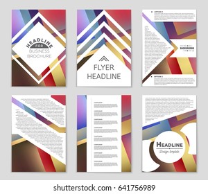 Abstract vector layout background set. For art template design, list, front page, mockup brochure theme style, banner, idea, cover, booklet, print, flyer, book, blank, card, ad, sign, sheet,, a4