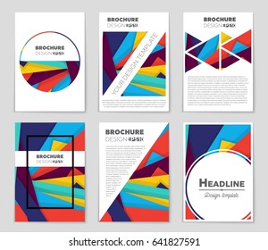 Abstract vector layout background set. For art template design, list, front page, mockup brochure theme style, banner, idea, cover, booklet, print, flyer, book, blank, card, ad, sign, sheet,, a4
