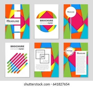 Abstract vector layout background set. For art template design, list, front page, mockup brochure theme style, banner, idea, cover, booklet, print, flyer, book, blank, card, ad, sign, sheet,, a4