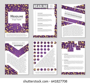 Abstract vector layout background set. For art template design, list, front page, mockup brochure theme style, banner, idea, cover, booklet, print, flyer, book, blank, card, ad, sign, sheet,, a4