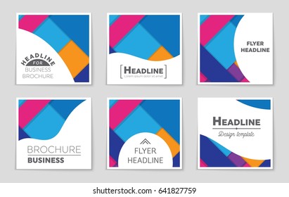 Abstract vector layout background set. For art template design, list, front page, mockup brochure theme style, banner, idea, cover, booklet, print, flyer, book, blank, card, ad, sign, sheet,, a4