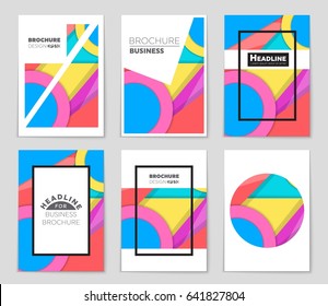 Abstract vector layout background set. For art template design, list, front page, mockup brochure theme style, banner, idea, cover, booklet, print, flyer, book, blank, card, ad, sign, sheet,, a4