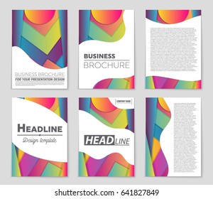 Abstract vector layout background set. For art template design, list, front page, mockup brochure theme style, banner, idea, cover, booklet, print, flyer, book, blank, card, ad, sign, sheet,, a4